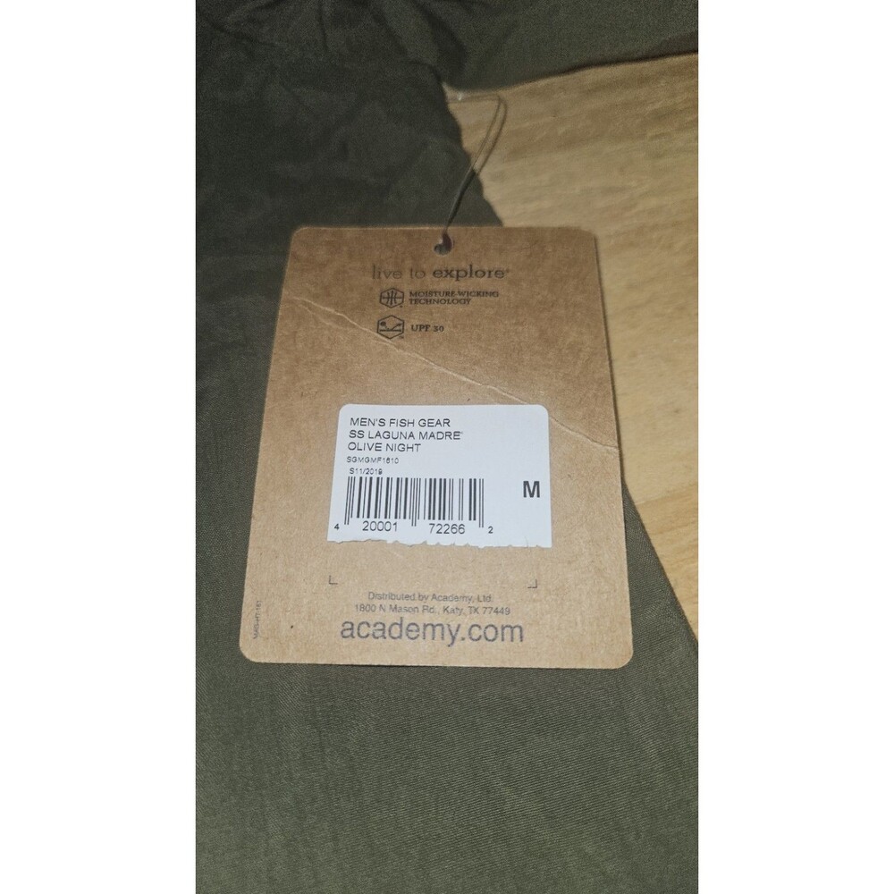 NEW Magellan Outdoors OLIVE Fishing Shirt Mens Medium M vented LAGUNA MADRE - Picture 7 of 12